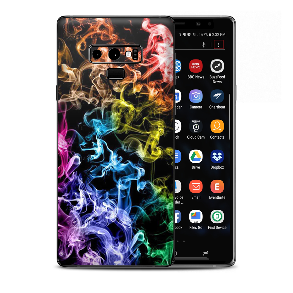 Colorful Smok Blowing Samsung Galaxy Note 9 Skin