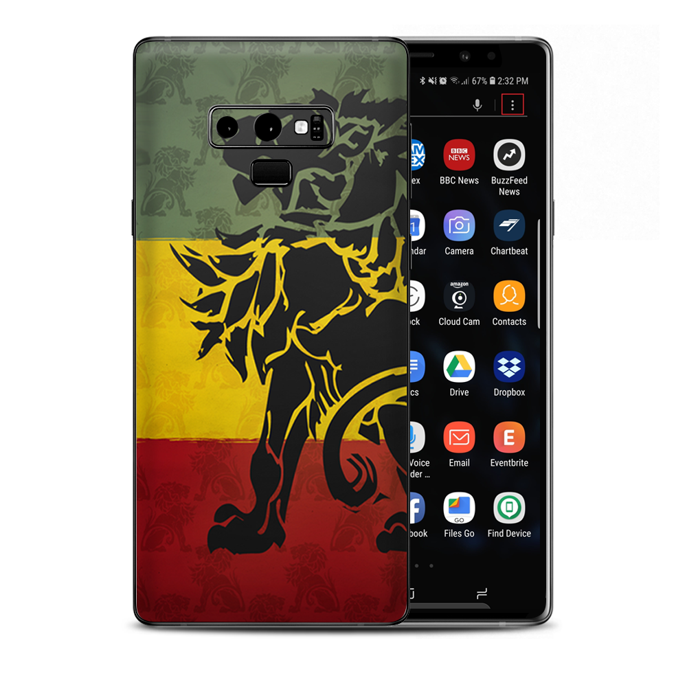 Rasta Lion Africa Samsung Galaxy Note 9 Skin