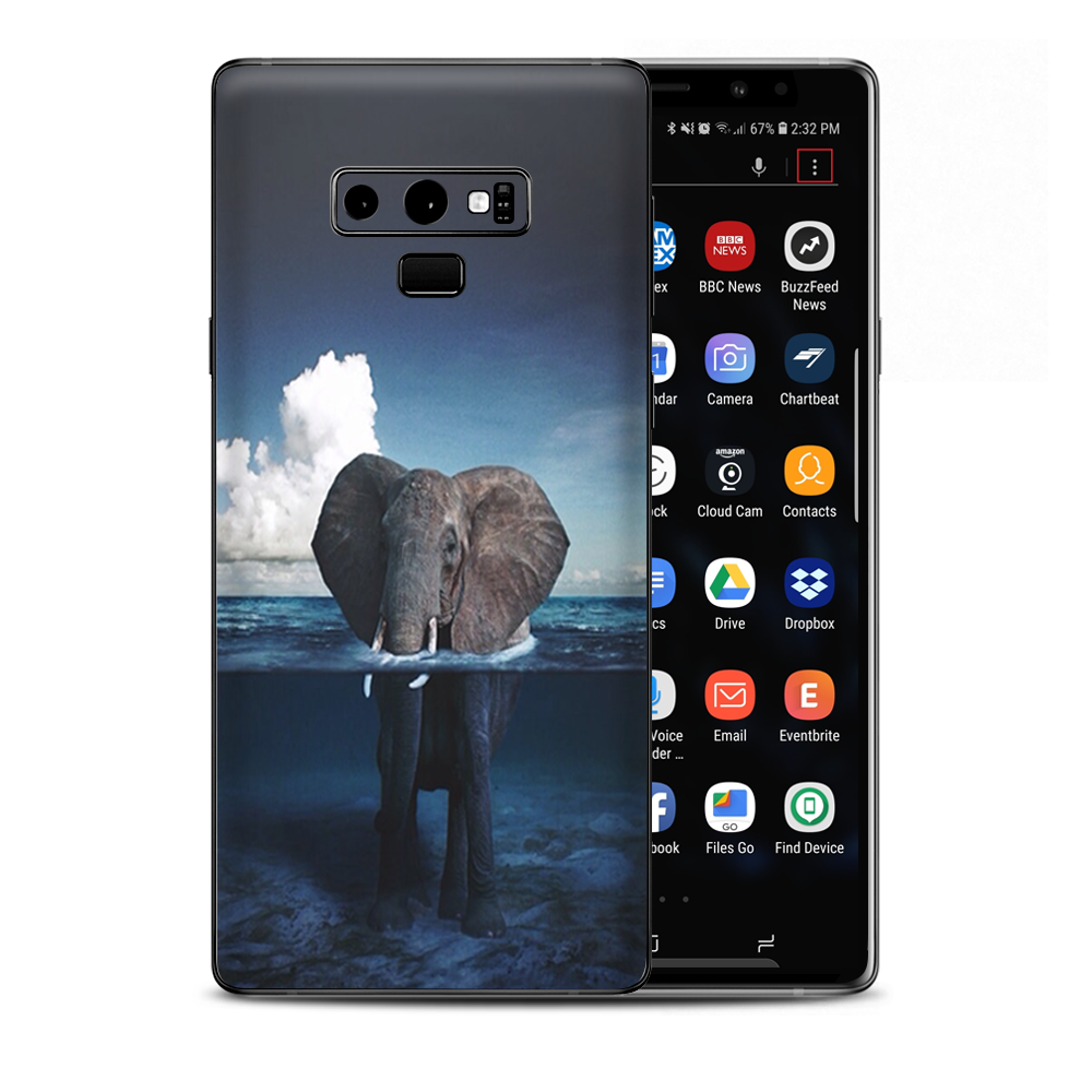 Elephant Under Water Samsung Galaxy Note 9 Skin