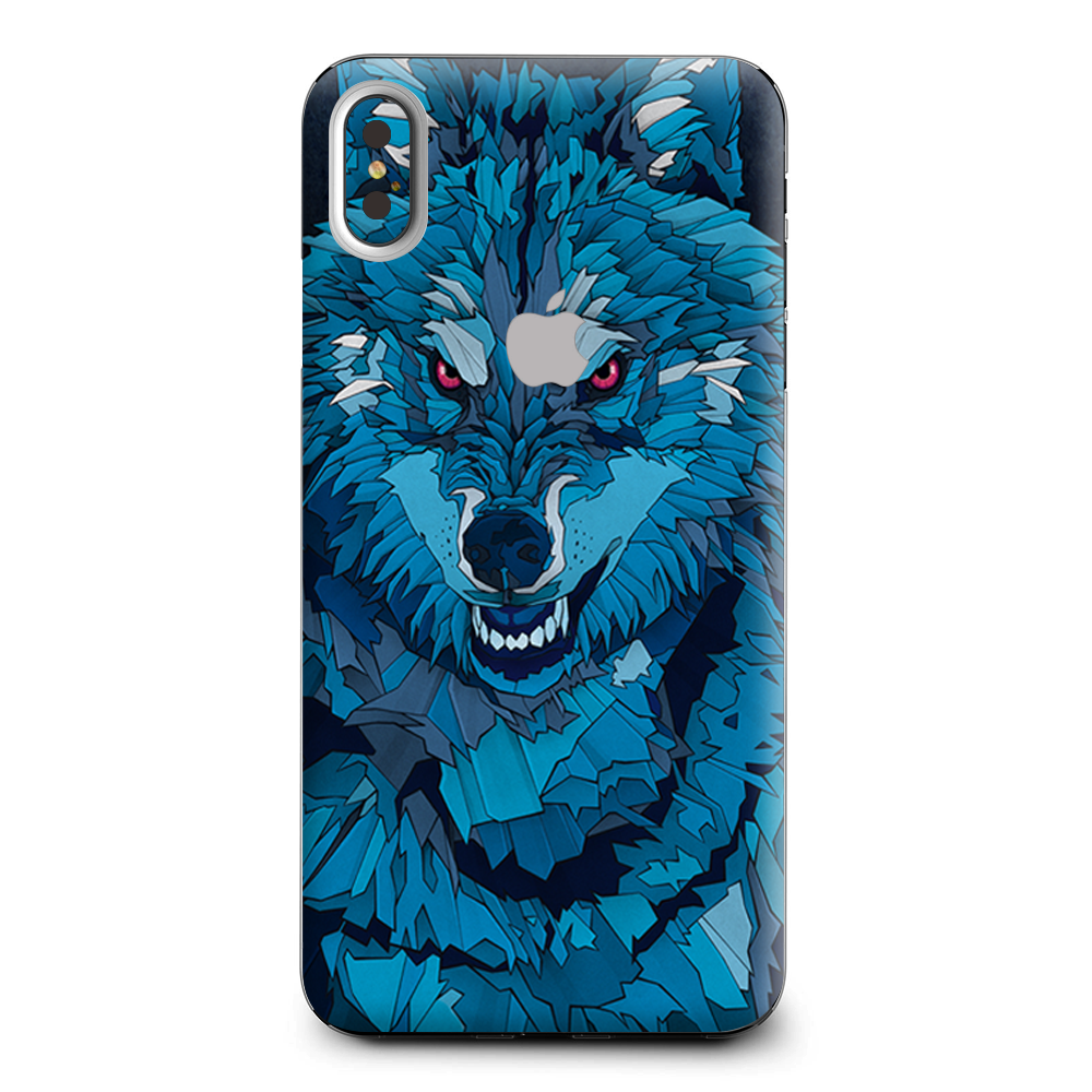 Blue Wolf Apple iPhone XS Max Skin
