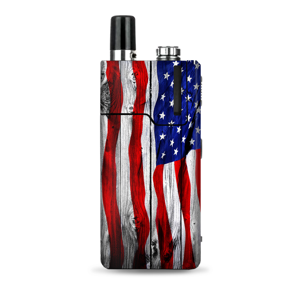  American Flag On Wood Lost Orion Q Skin