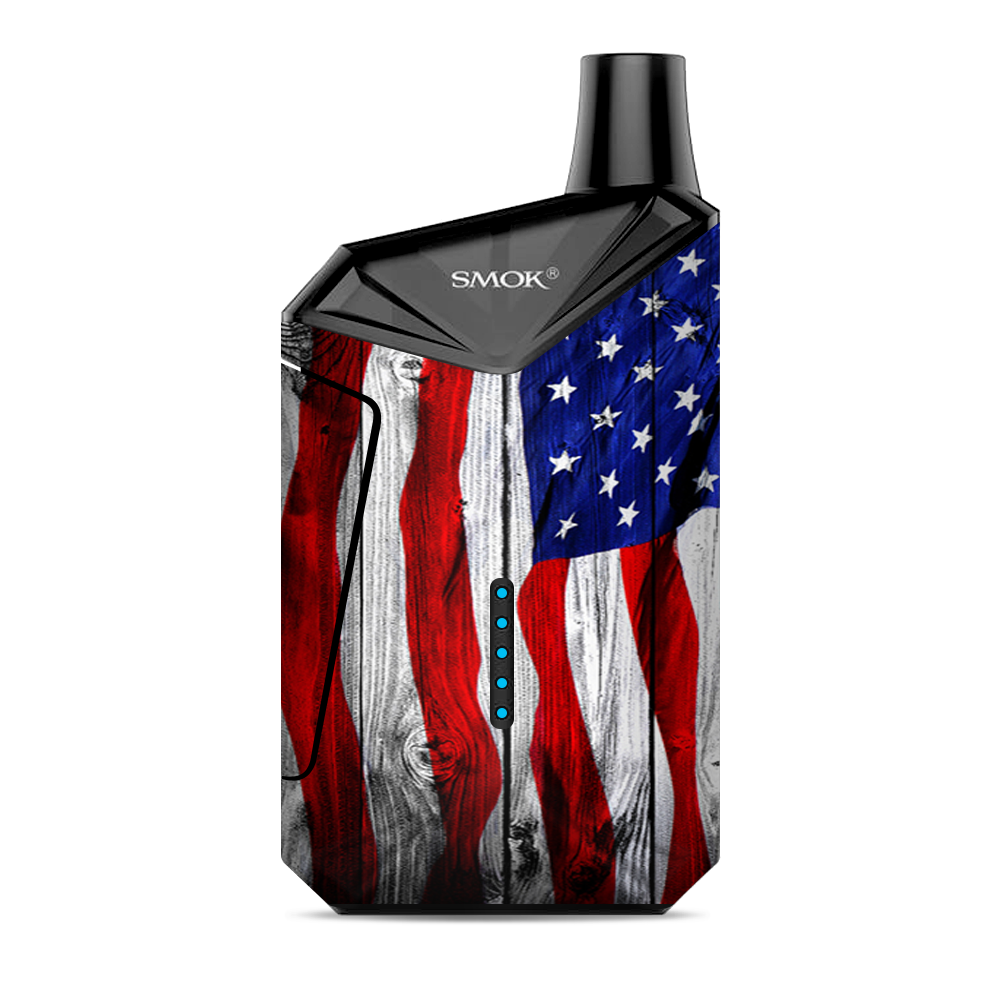  American Flag On Wood Smok  X-Force AIO Kit  Skin