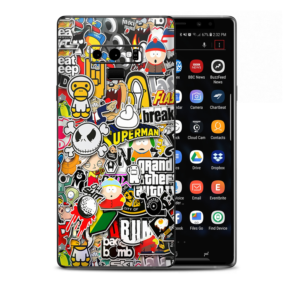 Sticker Slap Samsung Galaxy Note 9 Skin