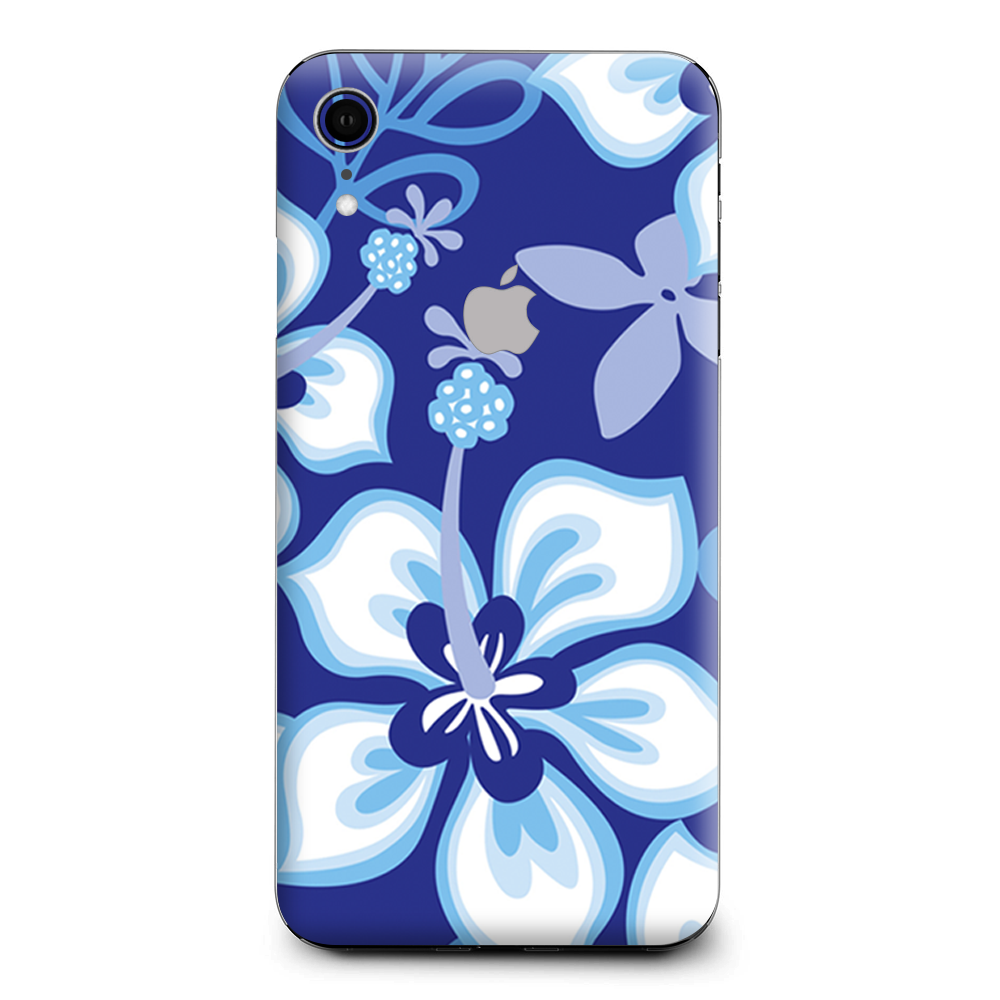 Hibiscus Hawaii Flower Blue Apple iPhone XR Skin