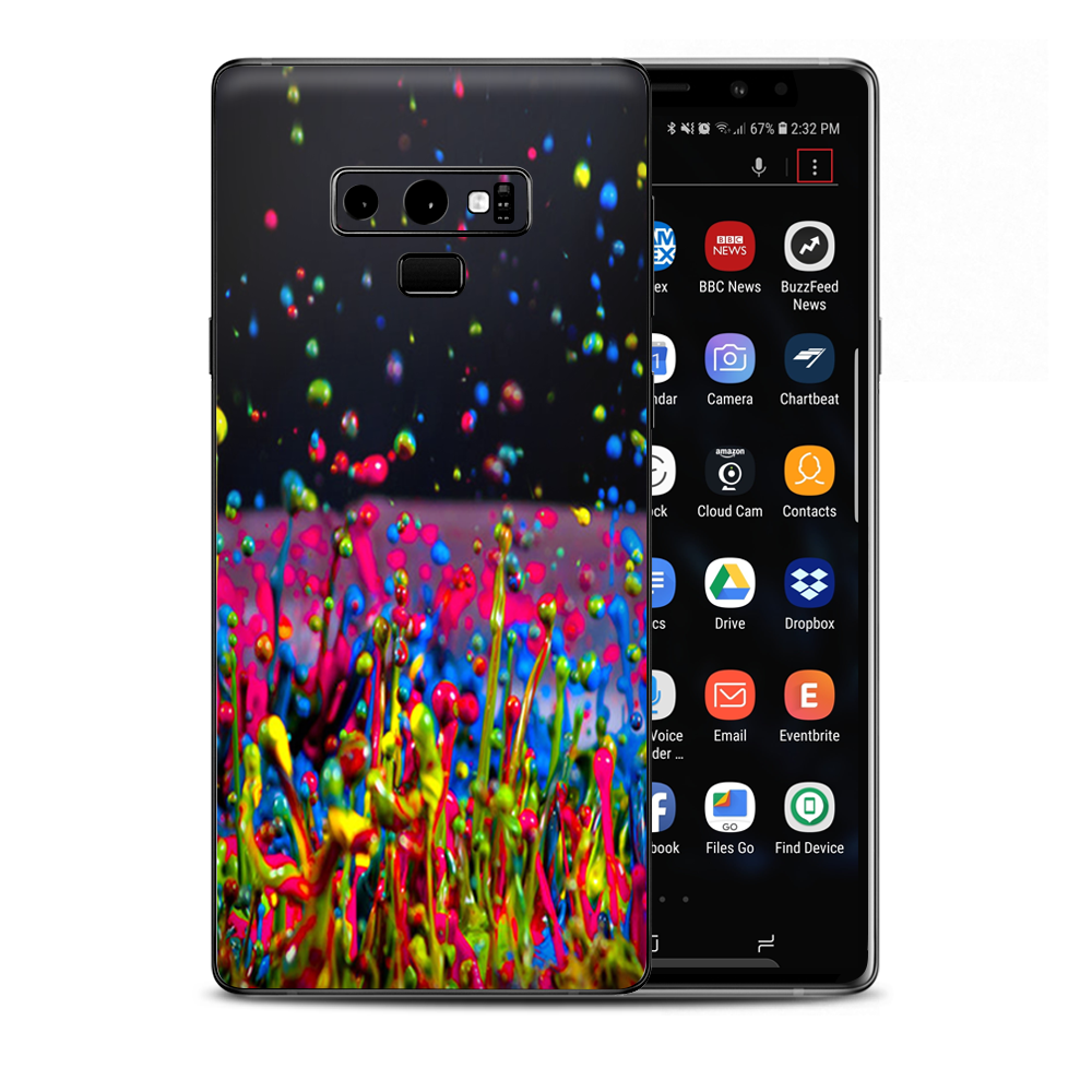 Splash Colorful Paint Samsung Galaxy Note 9 Skin