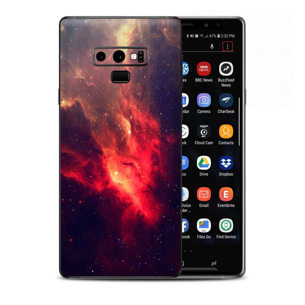 Space Clouds Galaxy Samsung Galaxy Note 9 Skin