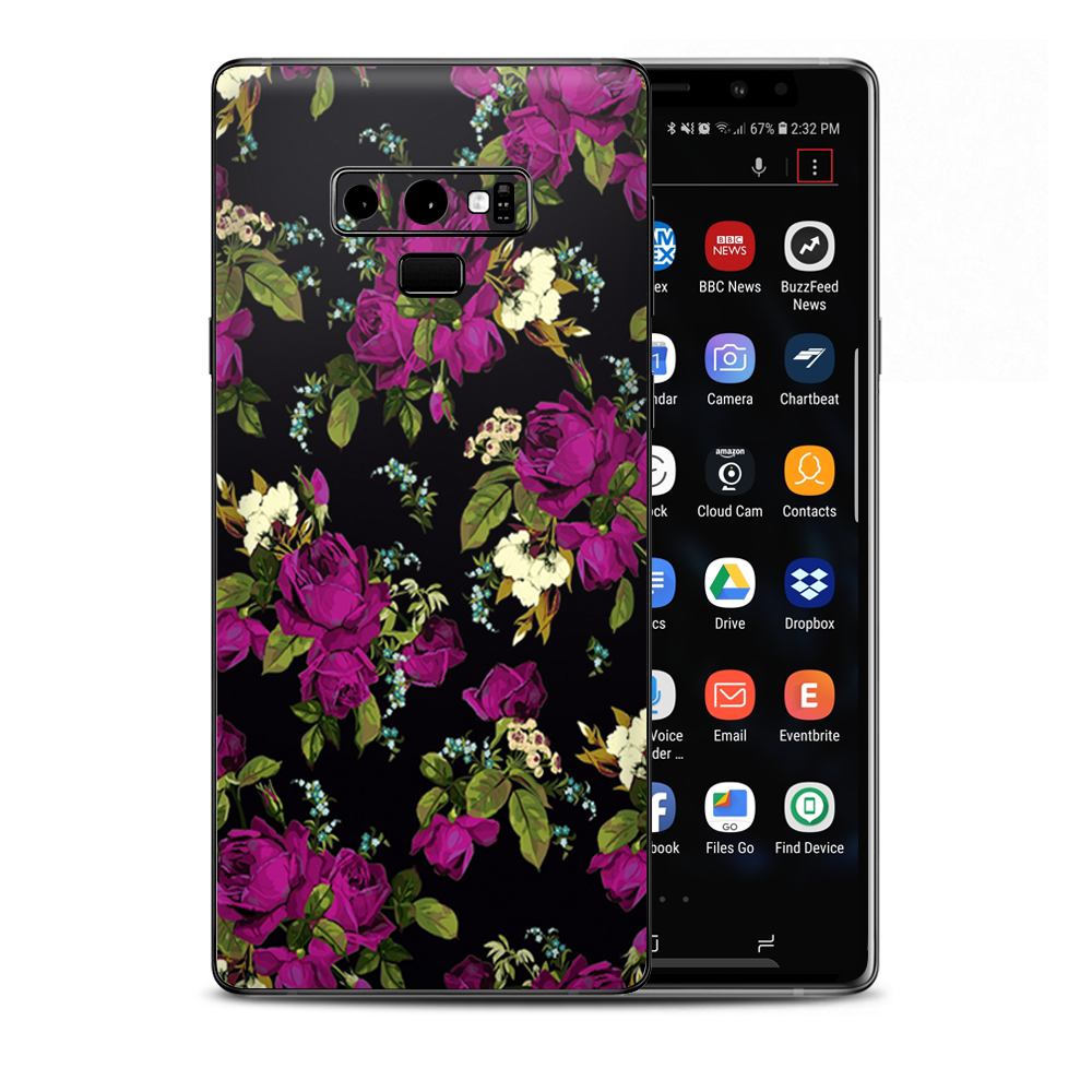 Rose Floral Trendy Samsung Galaxy Note 9 Skin