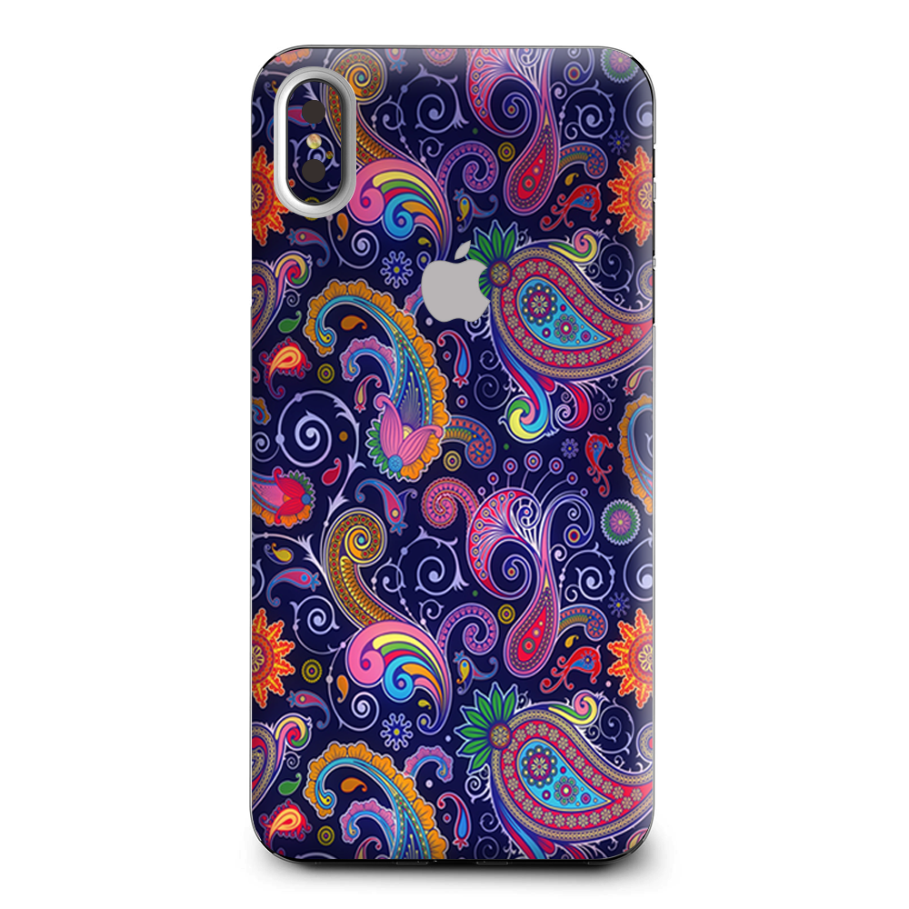 Purple Paisley Apple iPhone XS Max Skin