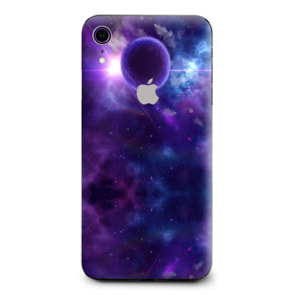 Purple Moon Galaxy Apple iPhone XR Skin