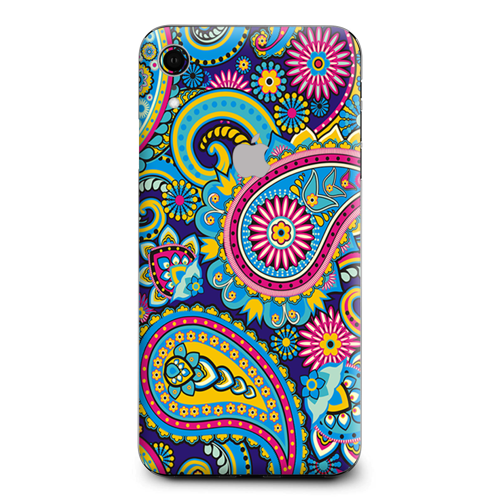 Colorful Paisley Mix Apple iPhone XR Skin