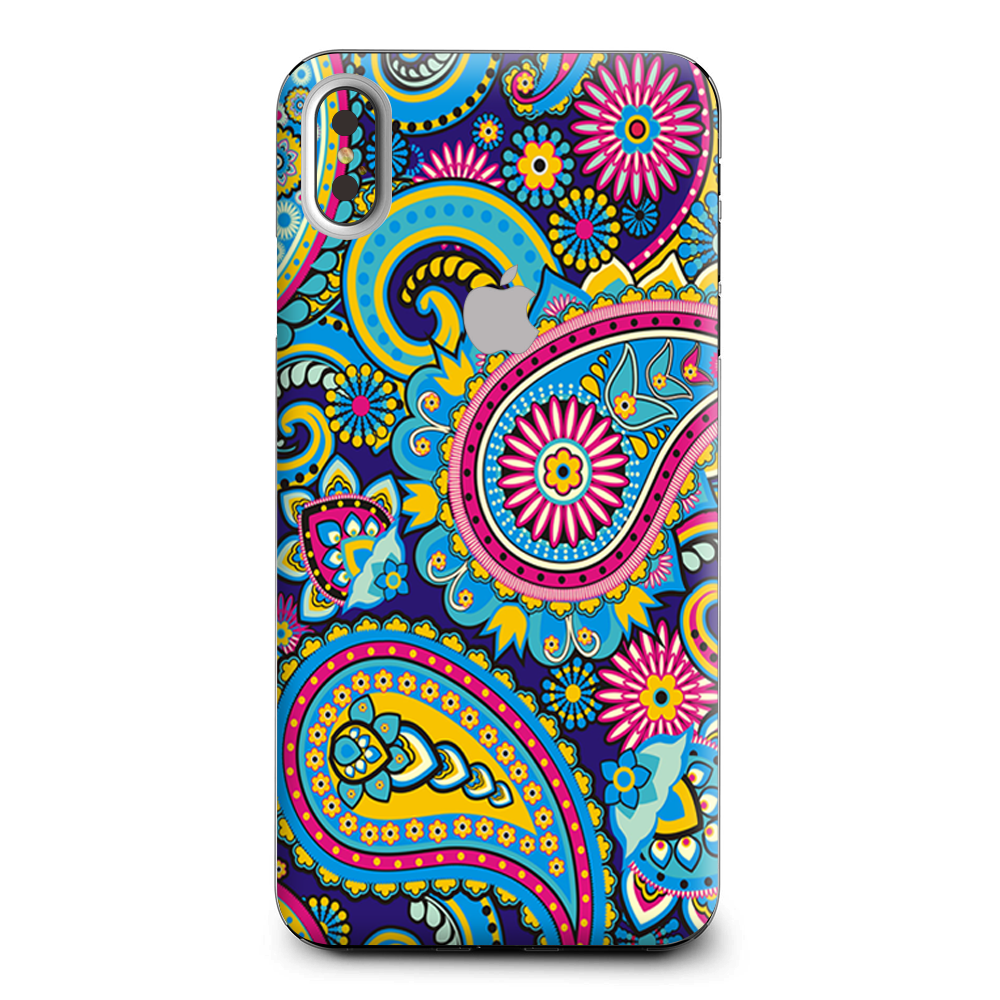 Colorful Paisley Mix Apple iPhone XS Max Skin