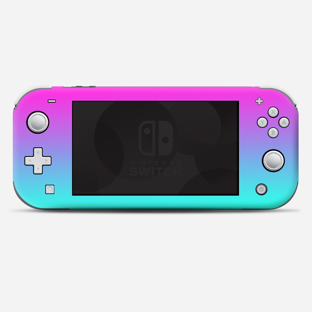 Hombre Pink Purple Teal Gradient | Skin For Nintendo Switch Lite Hombre Pink Purple Teal Gradient | Skin For Nintendo Switch Lite