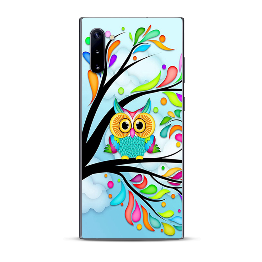 Colorful Artistic Owl In Tree