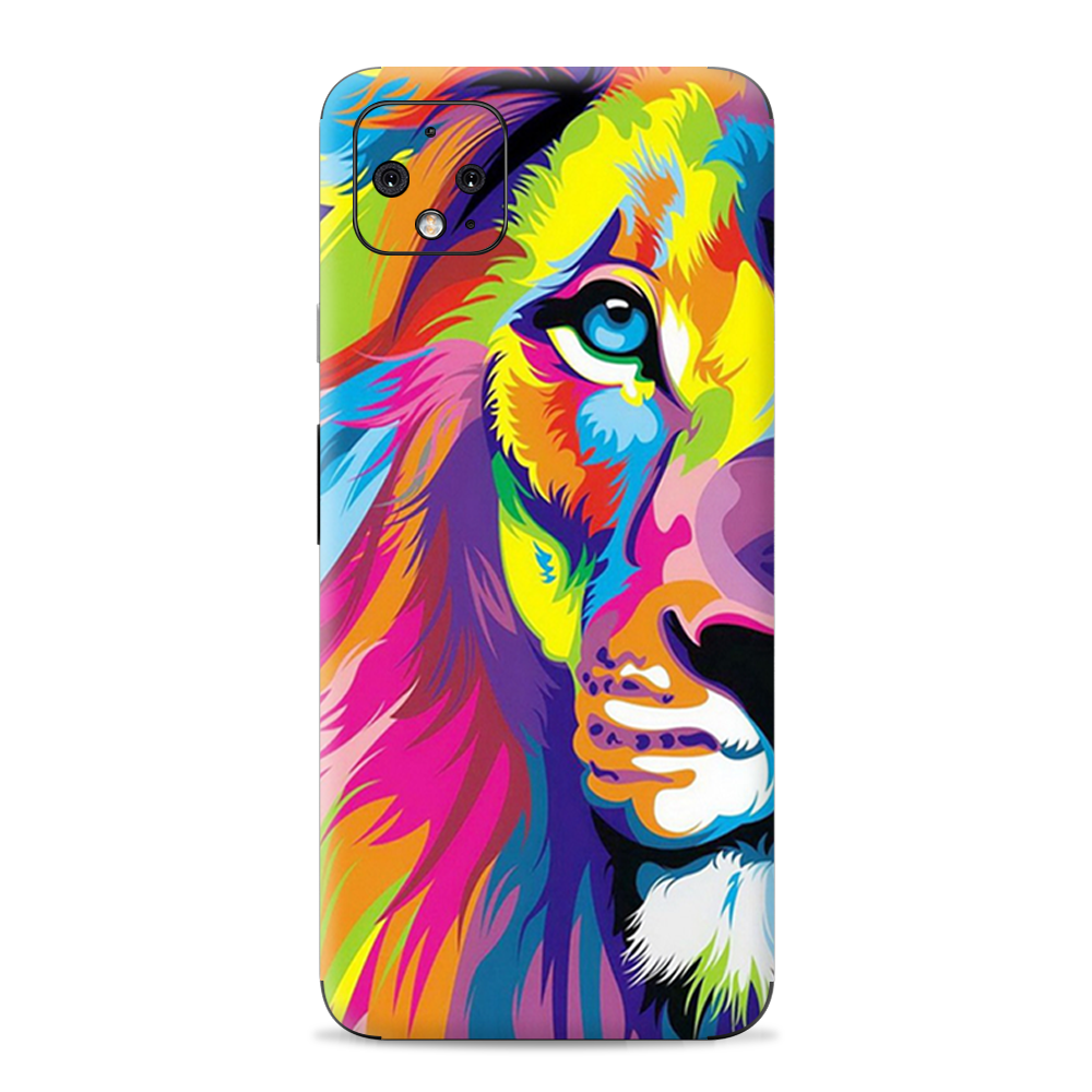 Colorful Lion Abstract Paint