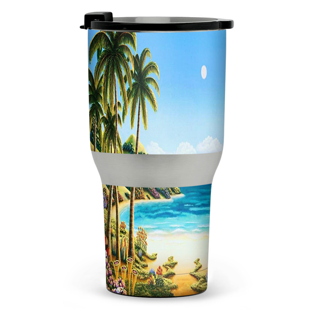 Beach Water Palm Trees