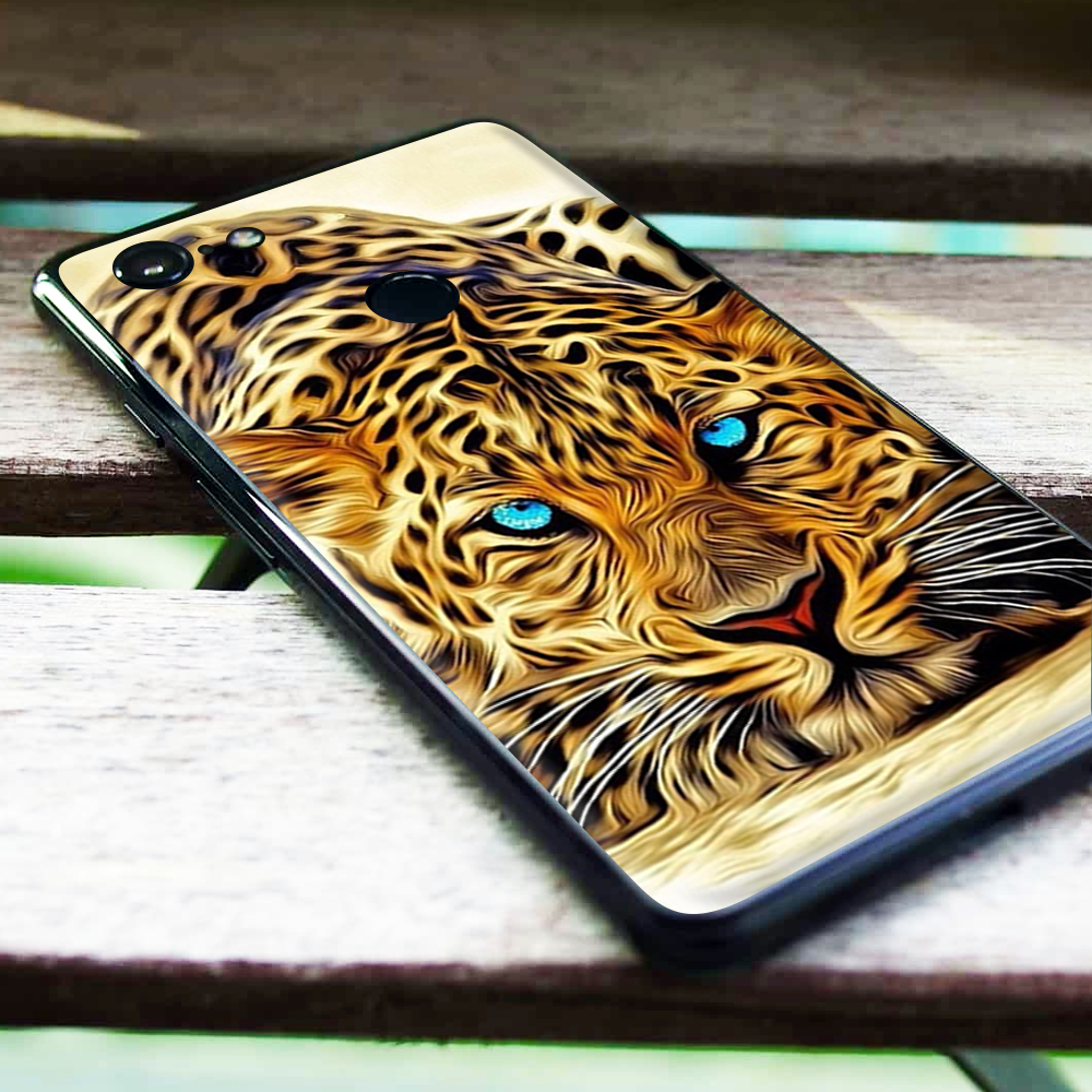 Leopard With Blue Eyes