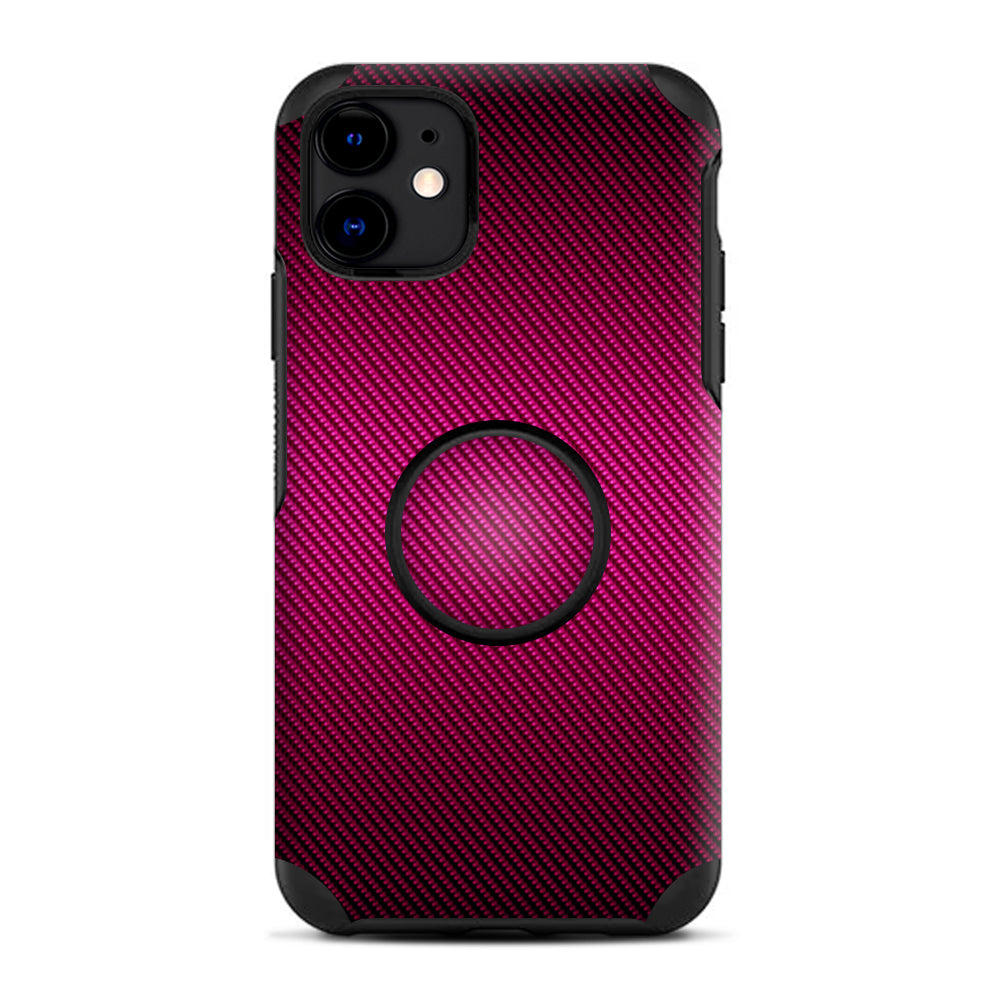 Pink,Black Carbon Fiber Look