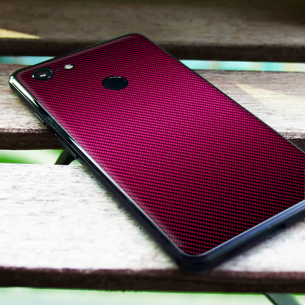 Pink,Black Carbon Fiber Look