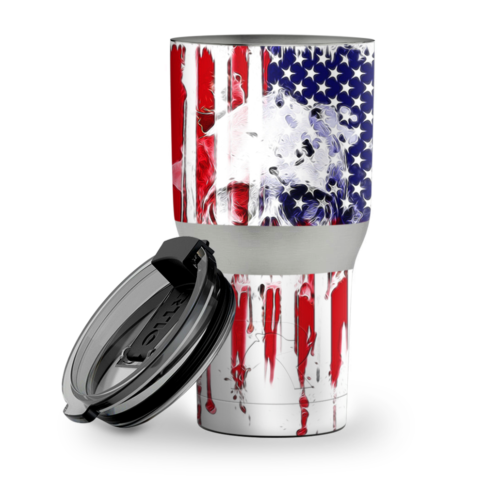 U.S.A. Flag Skull Drip