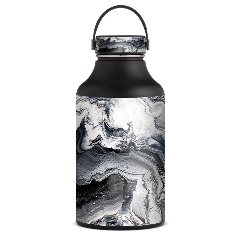 Marble White Grey Swirl Beautiful Skin For Hydro Flask 60oz