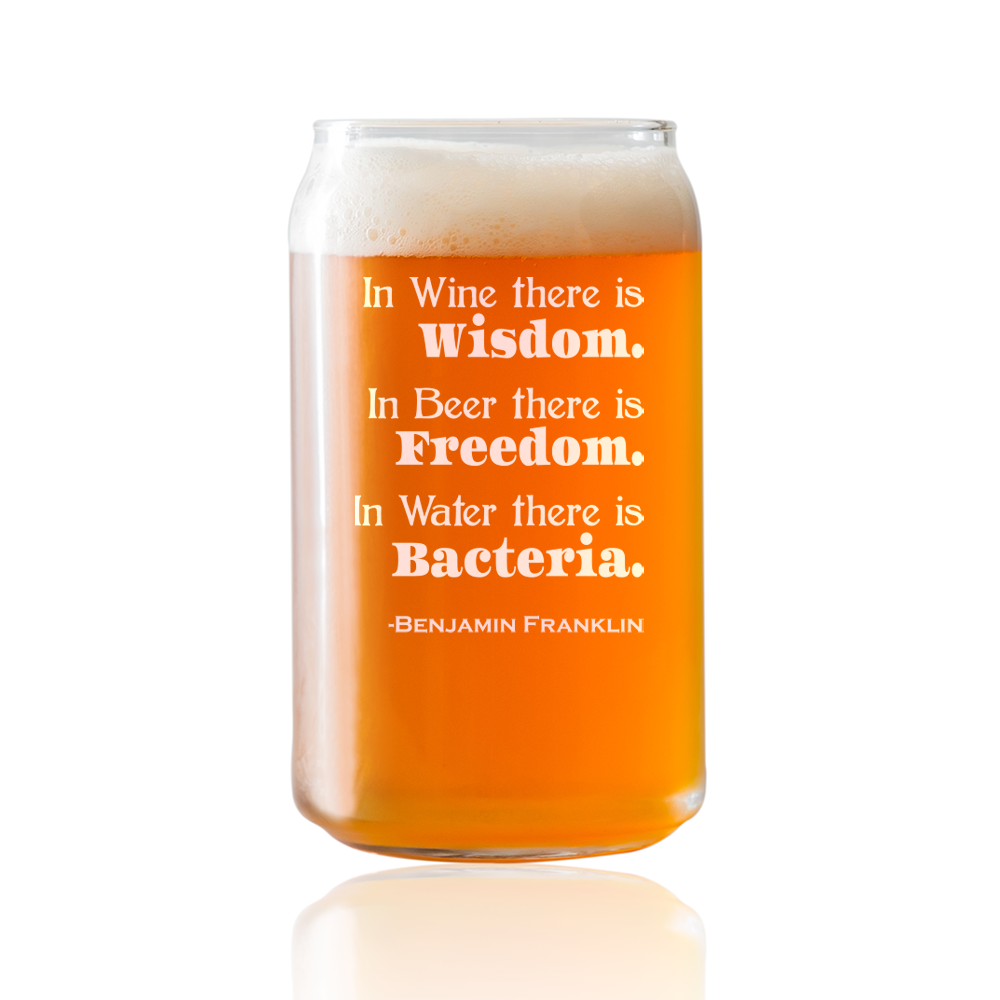 In wine there is wisdom  Beer Pint Glass
