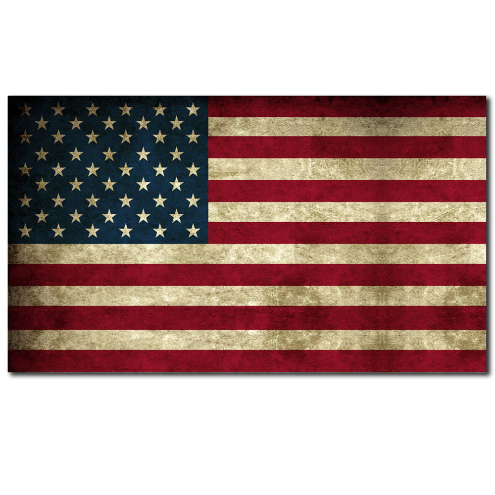 American Flag Distressed Aged Bumper Sticker Decal Large 8" Sticker 