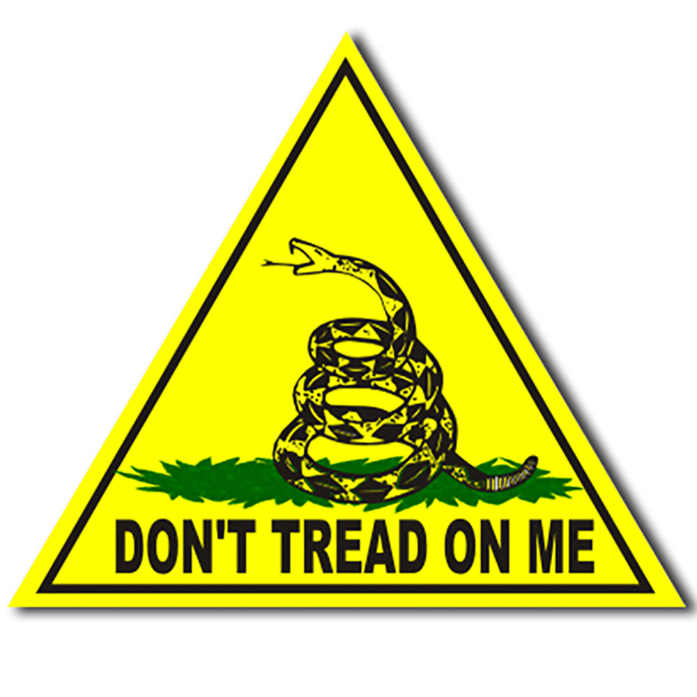 Don'T Tread On Me Snake Sticker Decals Military Badass Large 8" Sticker 