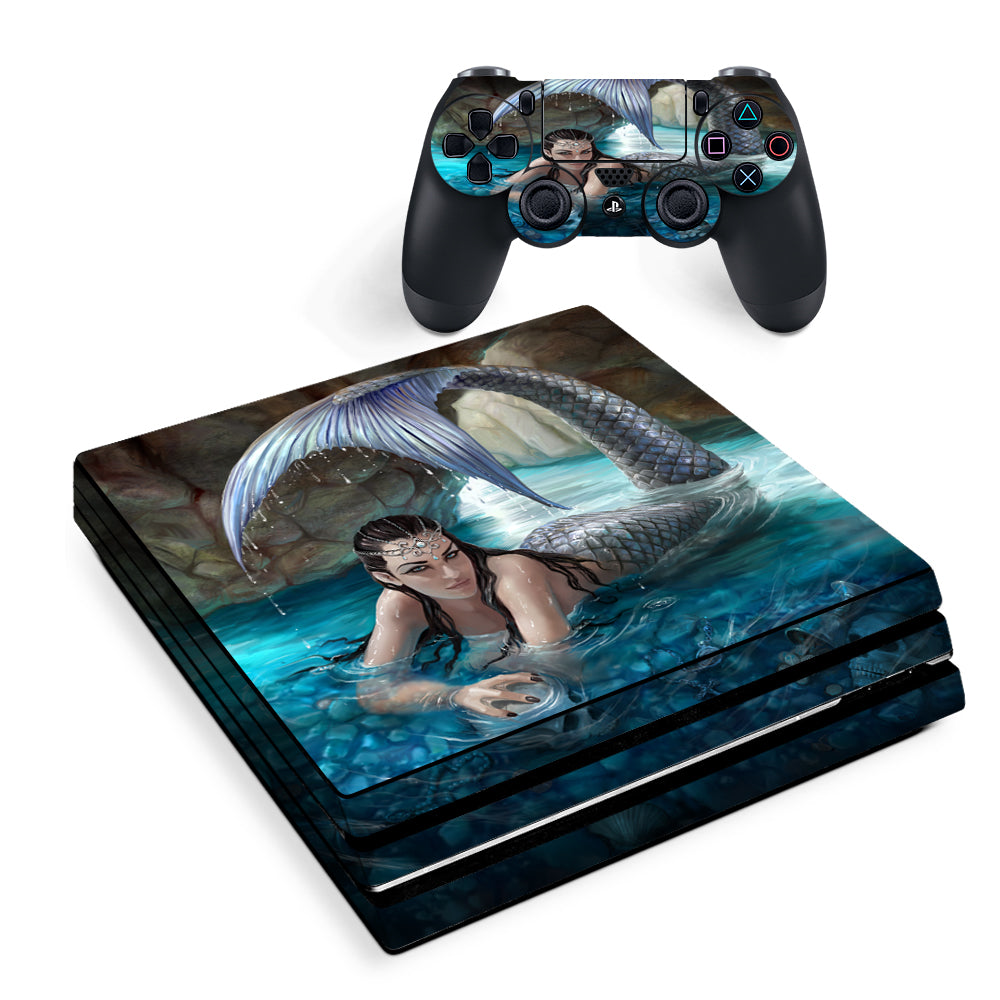Anne Stokes Hidden Depths | Skin Decal Vinyl Wrap for Playstation PS4 Pro Console & Controller