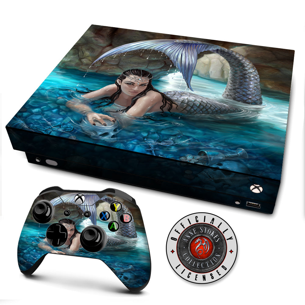 Anne Stokes Hidden Depths | Skin Decal Vinyl Wrap for xBox One X Console & Controller