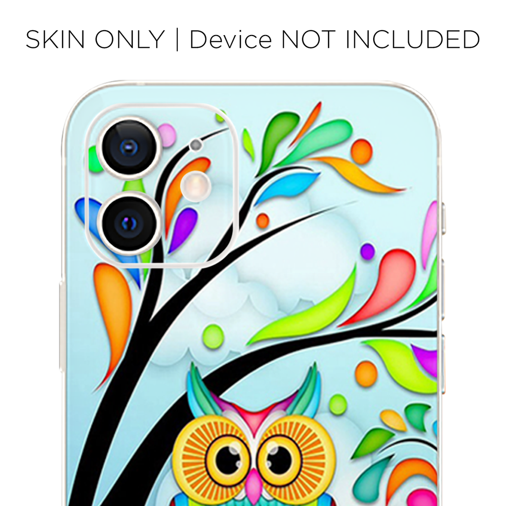 Colorful Artistic Owl In Tree