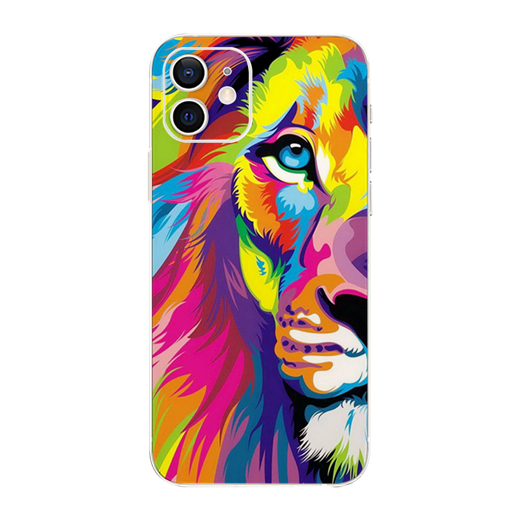 Colorful Lion Abstract Paint