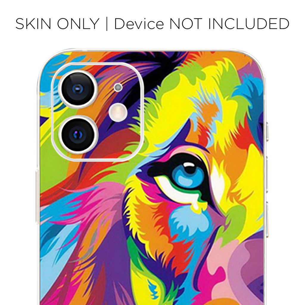 Colorful Lion Abstract Paint