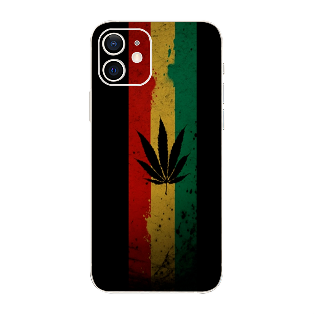 Rasta Weed Pot Leaf Red Gold Green