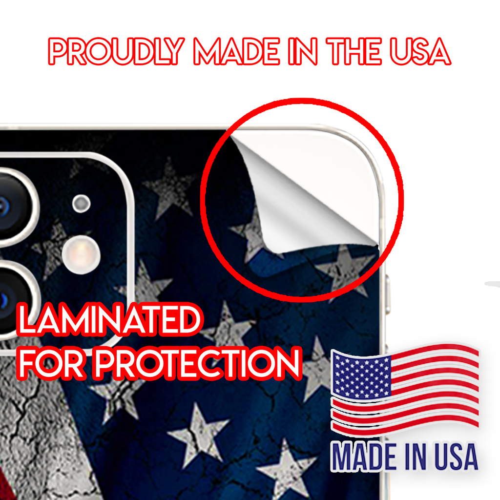 American Flag Distressed Wave