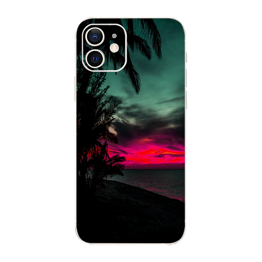 Ocean Sunset Pink Sky