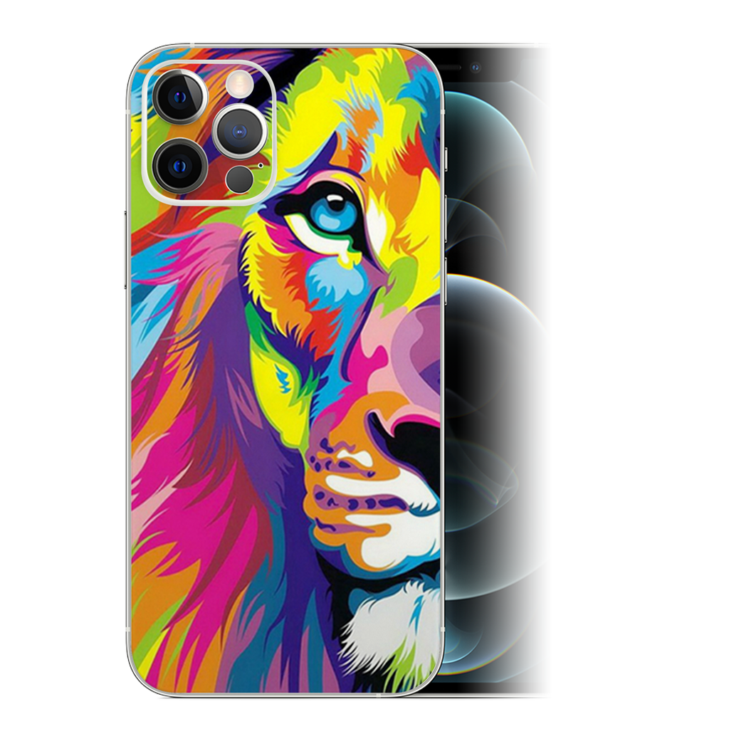 Colorful Lion Abstract Paint