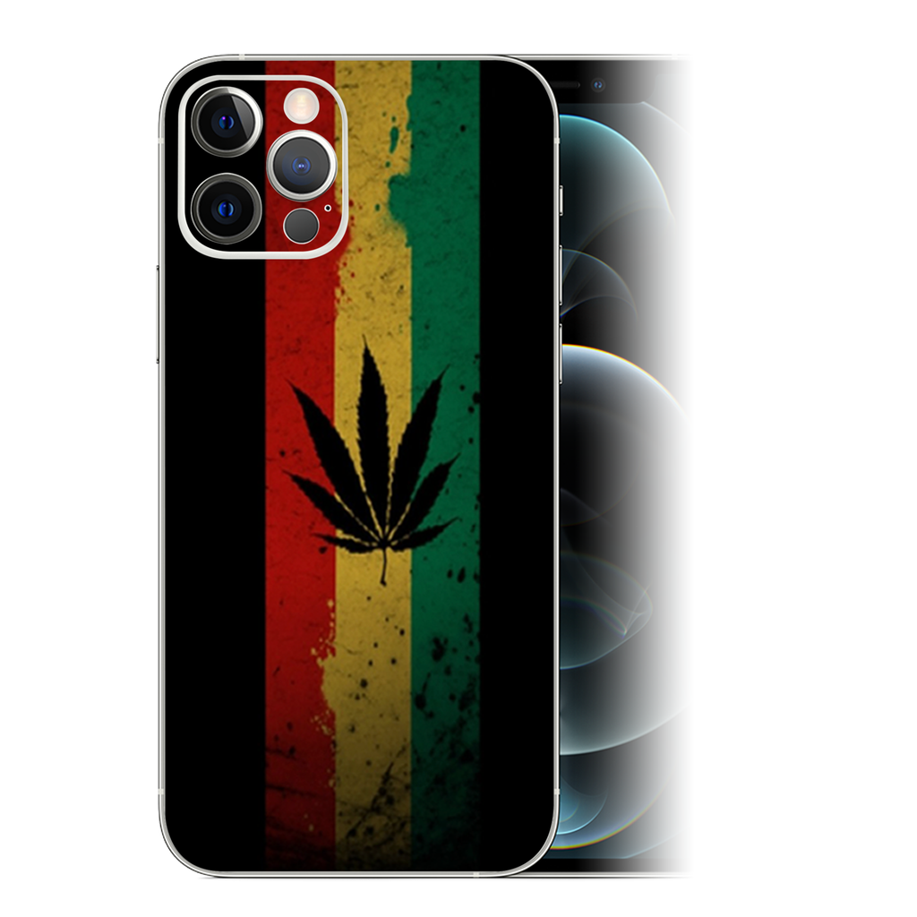 Rasta Weed Pot Leaf Red Gold Green