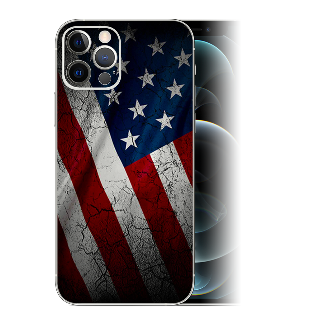 American Flag Distressed Wave