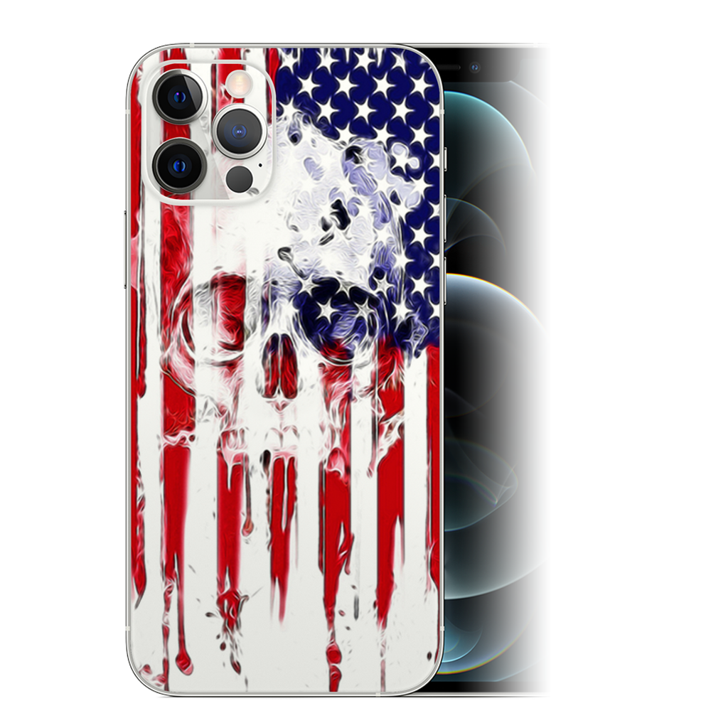 U.S.A. Flag Skull Drip