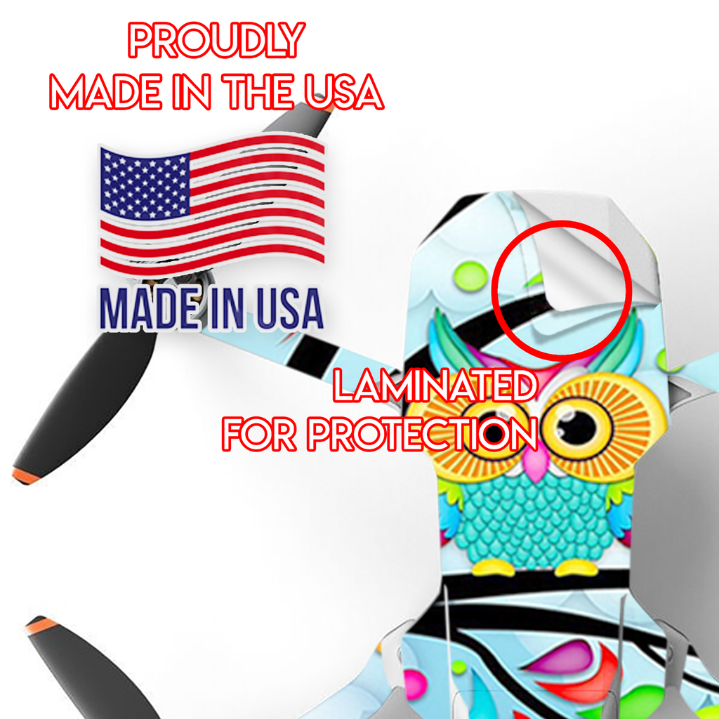 Colorful Artistic Owl In Tree