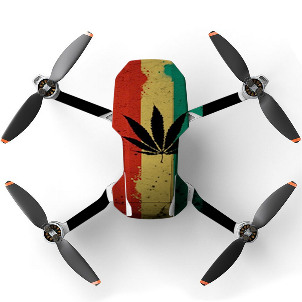 Rasta Weed Pot Leaf Red Gold Green