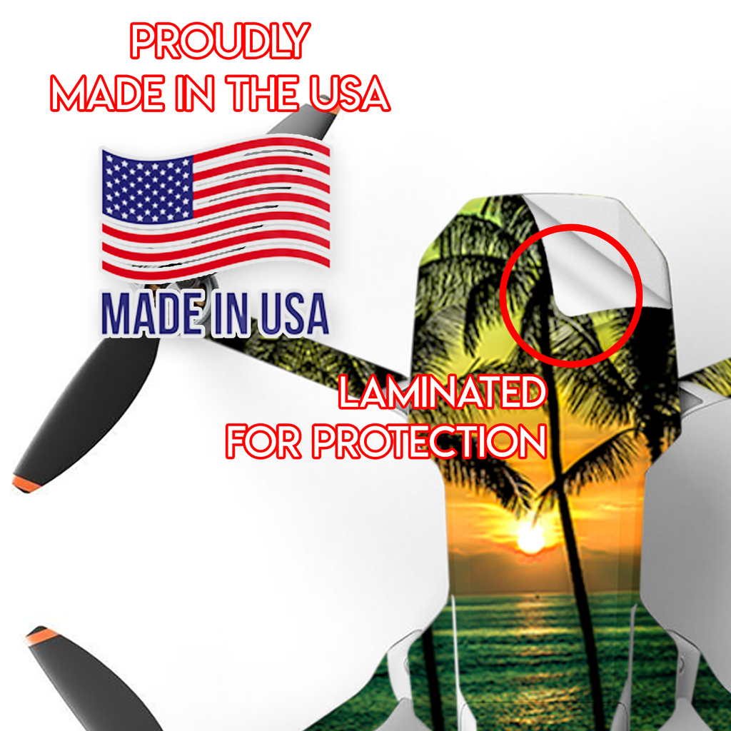 Sunset Palm Trees Ocean