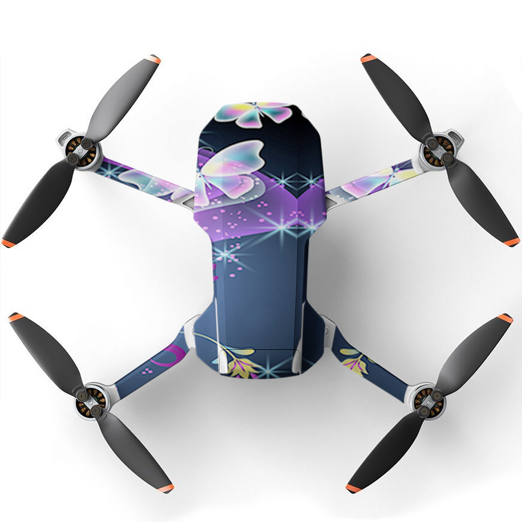 Glowing Butterflies In Flight