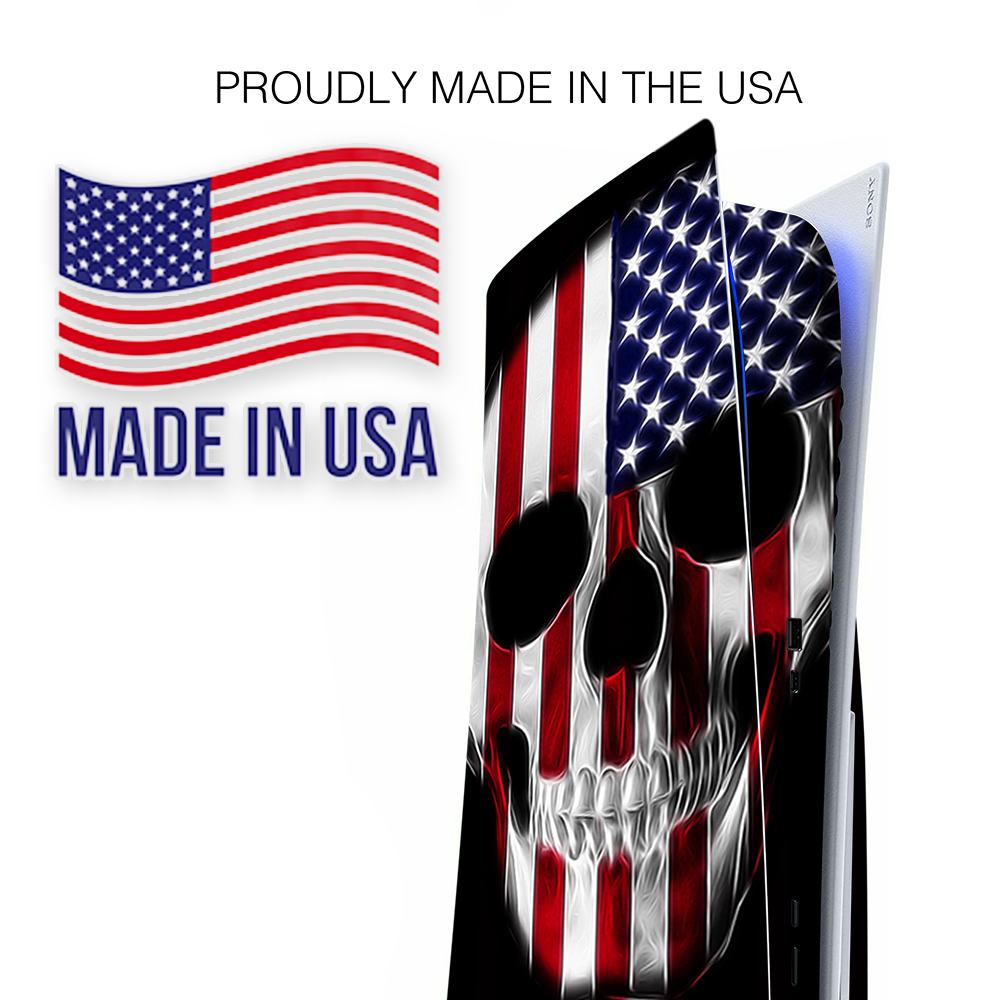 American Skull Flag In Skull