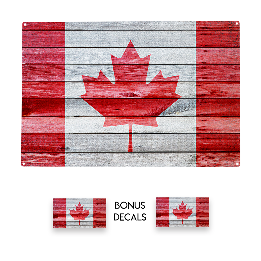 Canada Canadian Flag Decorative Sign