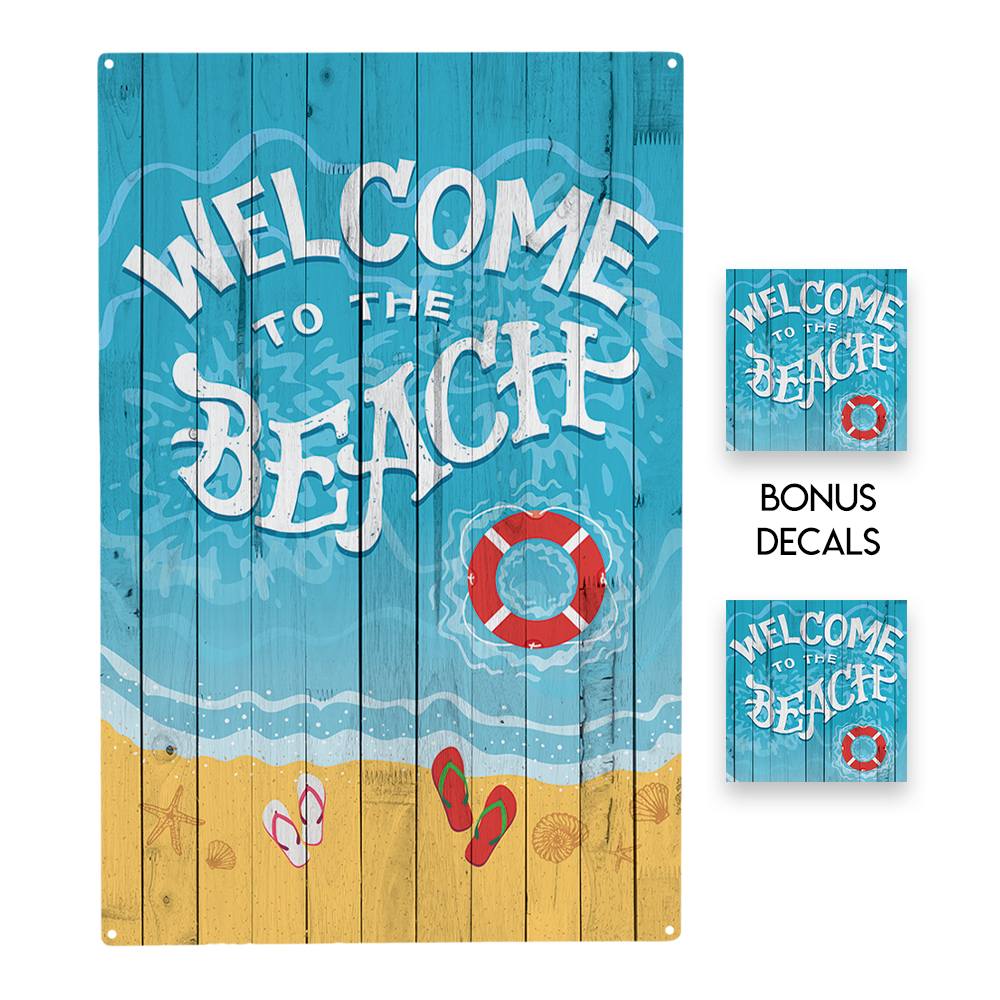 Welcome to the Beach  Decorative Sign
