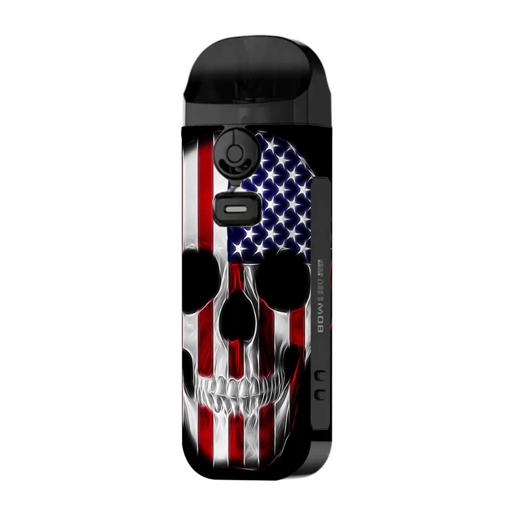 American Skull Flag In Skull
