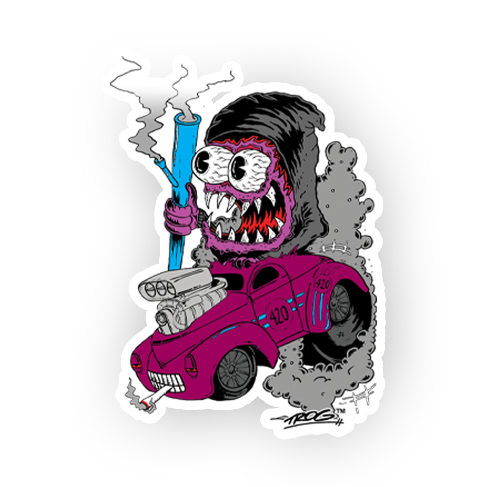 TROG Grim Racer Decal – itsaskin.com