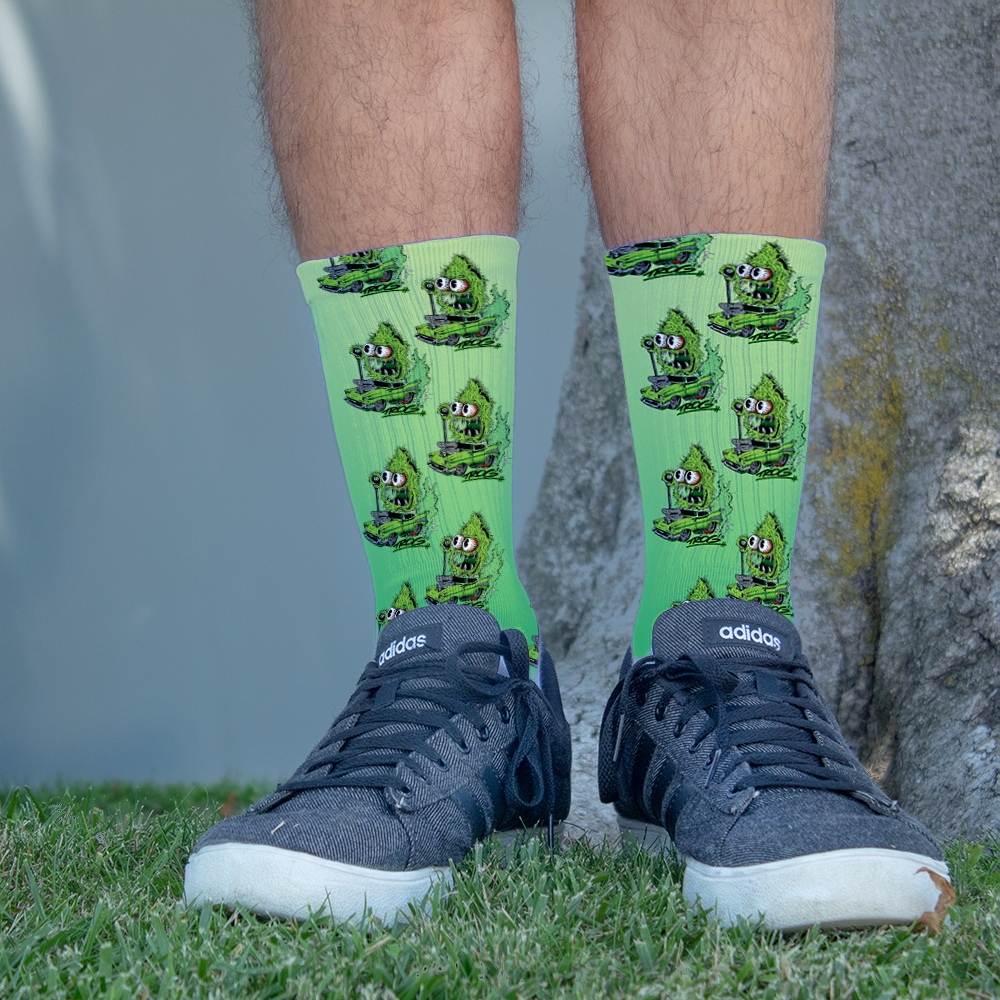 TROG Nug Hot Rod Crazy Eight Crew Socks