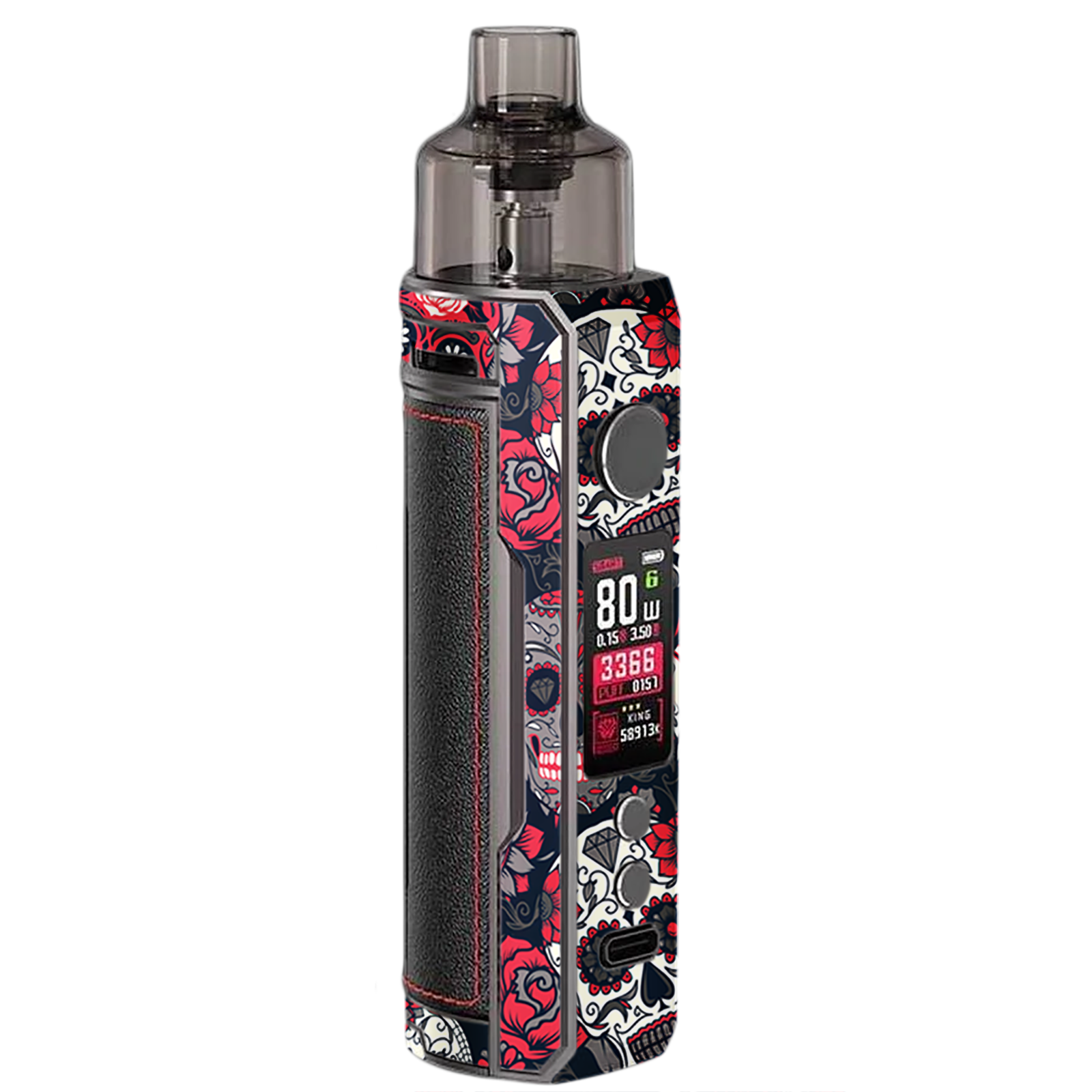 Sugar Skulls Red Black Dia De Los | Skin For VooPoo Drag X itsaskin.com Sugar Skulls Red Black Dia De Los | Skin For VooPoo Drag X itsaskin.com